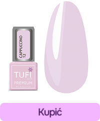 Lakier hybrydowy TUFI profi PREMIUM Cappuccino 12 Białe kakao 8 ml